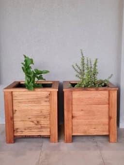 Macetas de madera