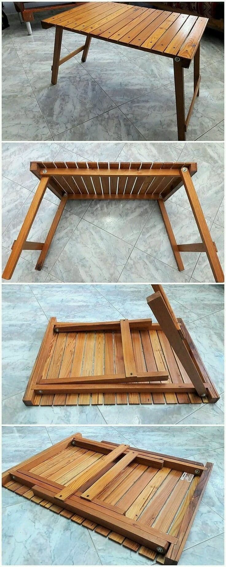 Mesa plegable de madera carpinteria tucuman bovio sas