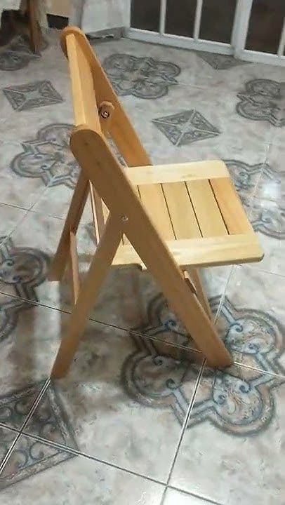 Silla plegable de madera carpinteria madera tucuman bovio sas